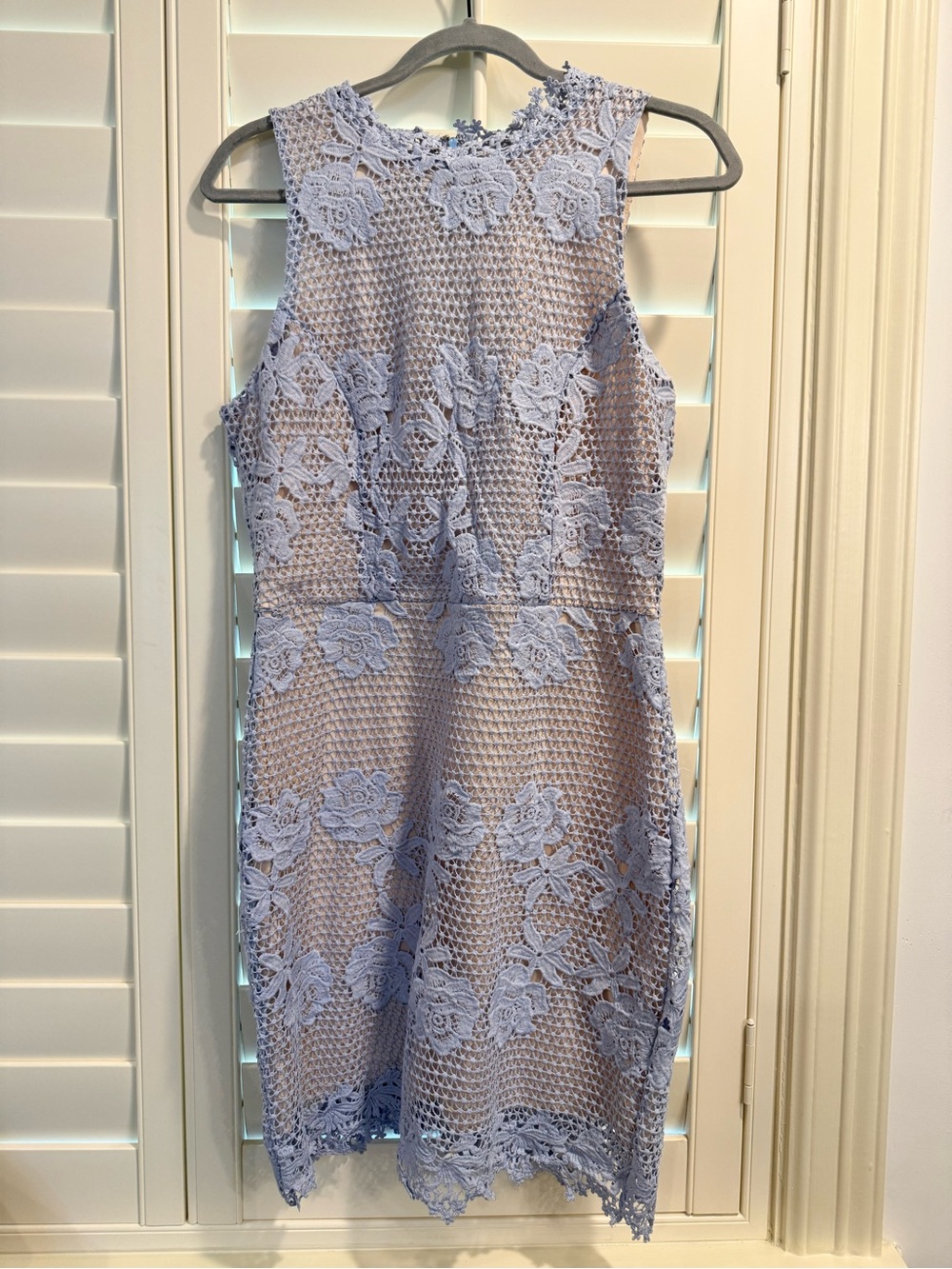 Dainty Hooligan Lavender Lace Sheath Dress